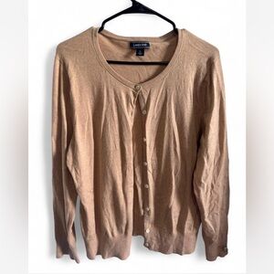 Lands' End Women's Classic Tan Cardigan